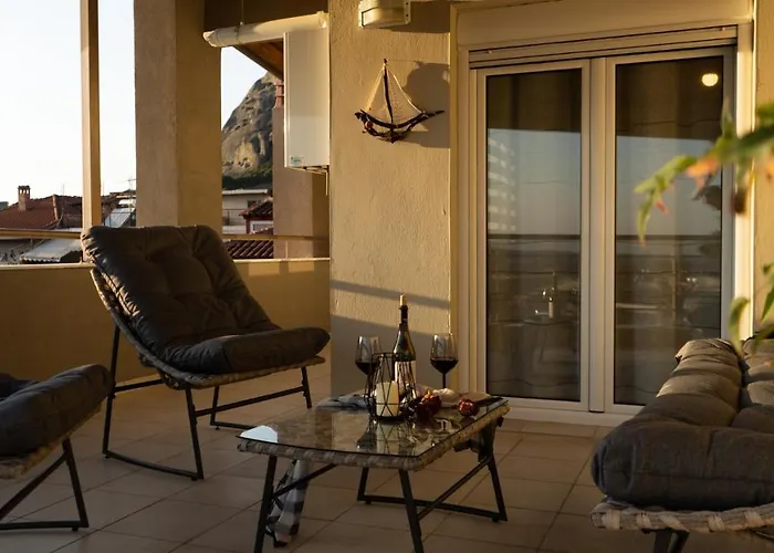 Rock State View - Unique Overlooking Meteora Flat Apartman Kalambáka